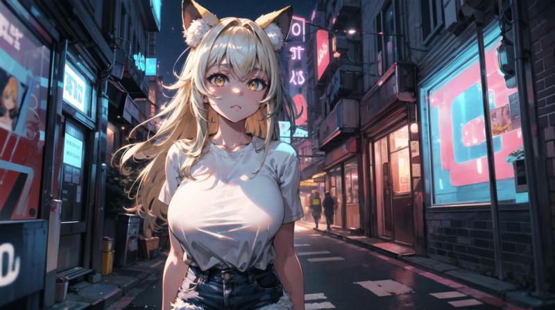 03181-2330118959-best quality, ultra-detailed, best shadow, hyper detail, intricate details, detailed background, city street, night, neon lights.png